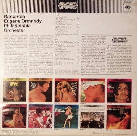 Schallplatten: Philadelphia Orchester/Ormandy: Barcarole LP – Neu (gemäss Beschreibung) aus Steinhausen von Vilivinili 1