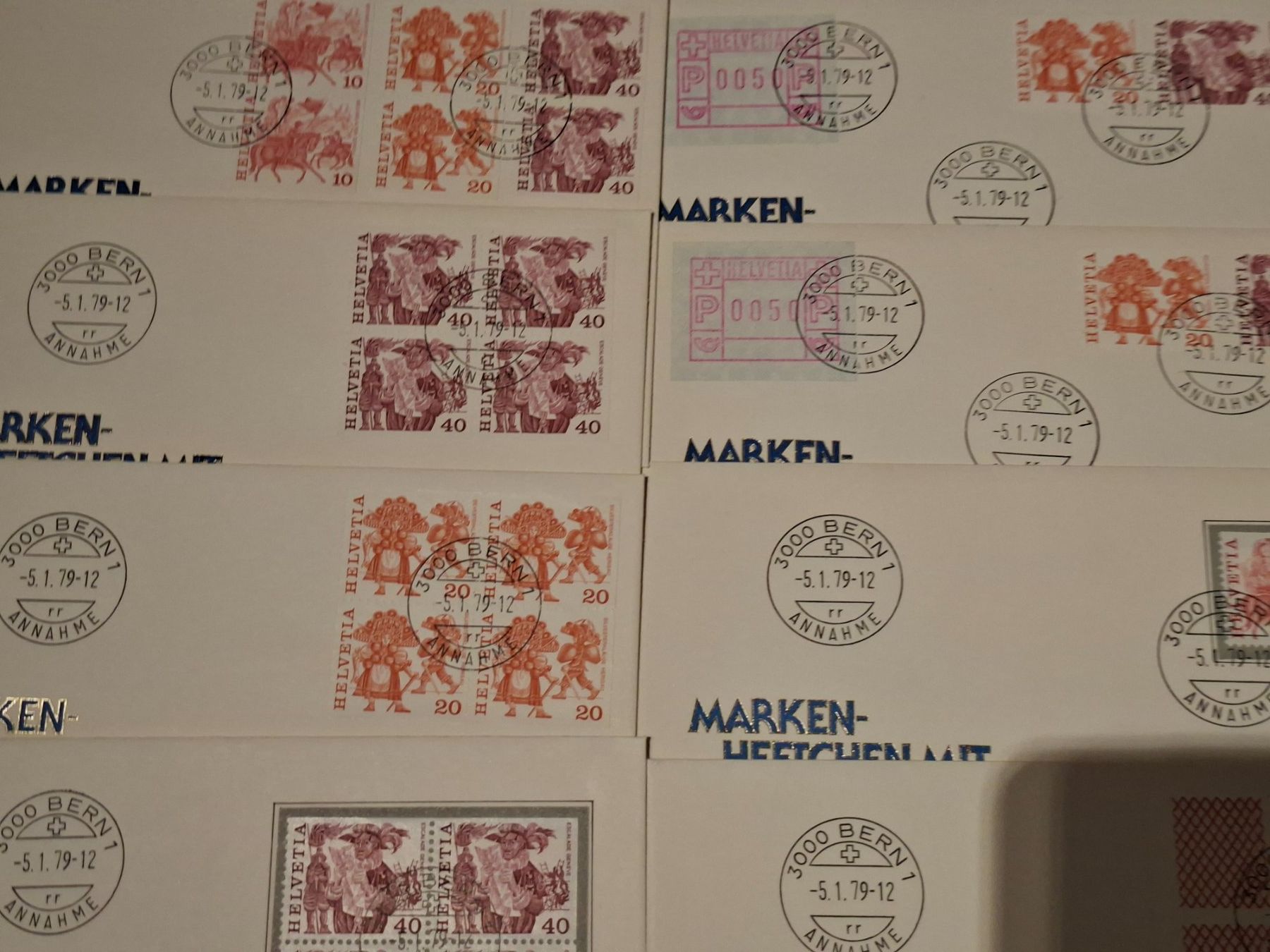 Tutti i francobolli: FDC / Markenheftchen ungezähnt / 5.1.1979 – Usato da Balgach venduto da SIMEON27 4