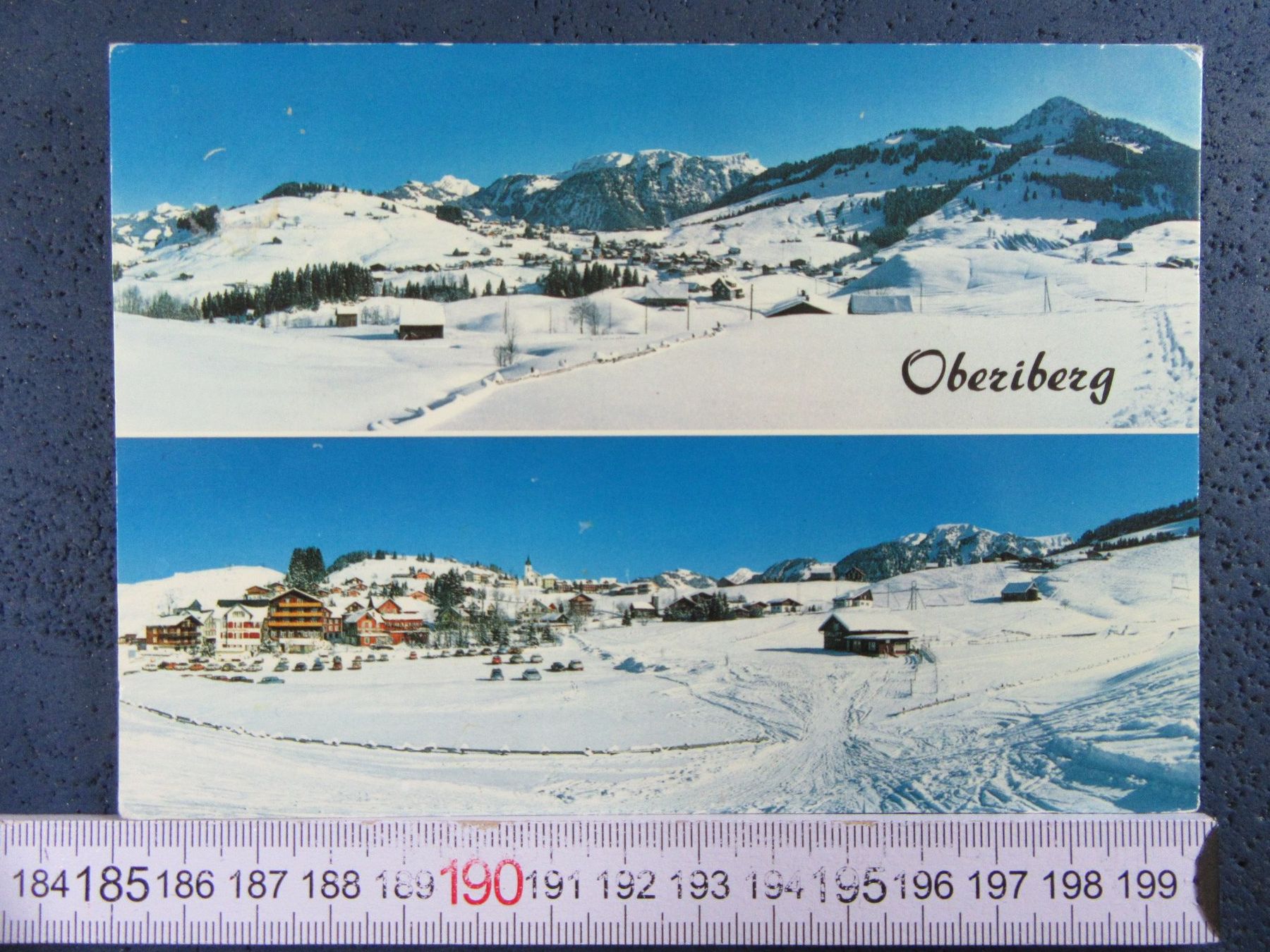Ansichtskarten: OBERIBERG SCHNEE SZ AK – Gebraucht aus Ettingen von Hausi4711