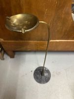 Standaschenbecher Messing mit Marmorfuss, gebraucht