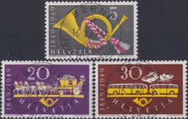 1949, 291-293 Serie +Ersttags-Vollstempel franz. Kat: 80.-+