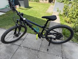 Kinder Mountainbike 24 Zoll dunkelblau guter Zustand