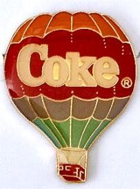 Coca-Cola Placchette & Badge: Coca-Cola Pin Luftballon – Usato da Pfäffikon ZH venduto da Colacity