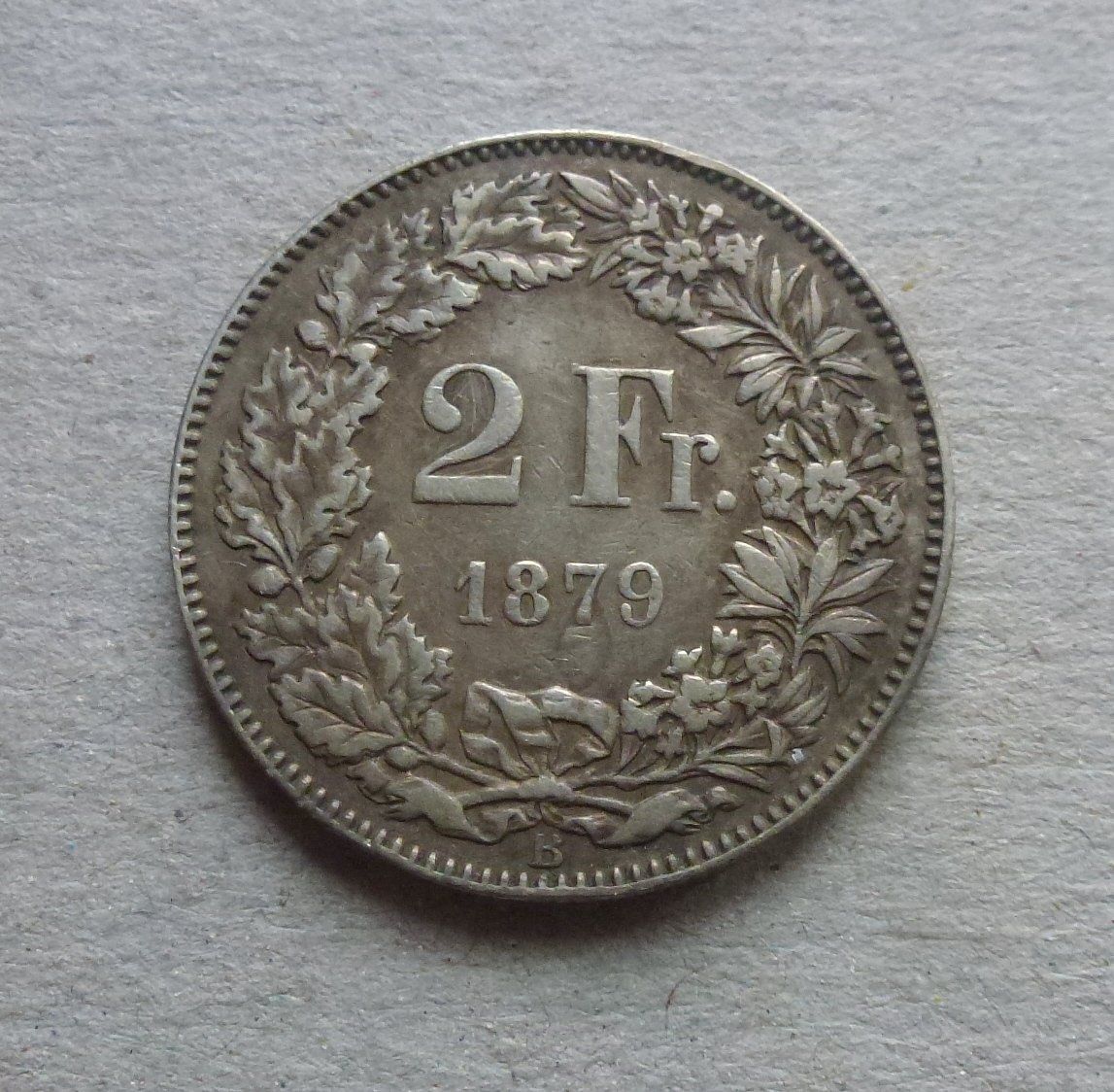 Tutti le monete: ++ 2.- Franken 1879, gute Erhaltung – Usato da Walkringen venduto da Casablanca777