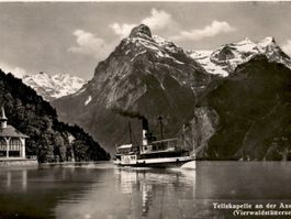 Tellskapelle an der Axenstrasse, ( Vierwaldstättersee ) 1950