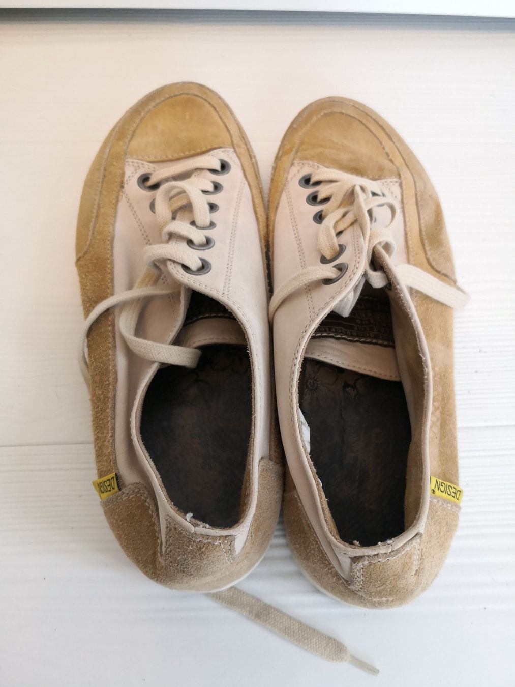 Herrenschuhe: 🤩PASITO WILDLEDER-LEDER-SNEAKER BEIGE – Gebraucht aus Olten von Naja-Twins-Twins 7
