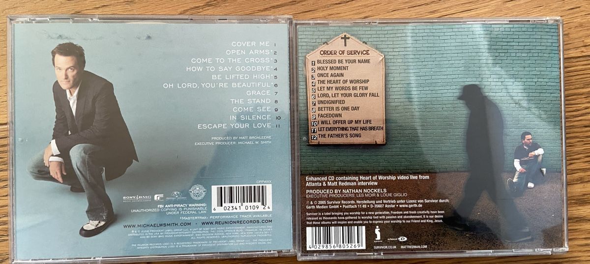 CD: Michael Smith & Matt Redman CDs - Christian Worship – Usato da Rothenburg venduto da schmettervogel 1