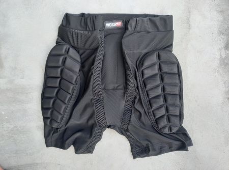 Schwarze Schutzhose für Radfahrer M L XL