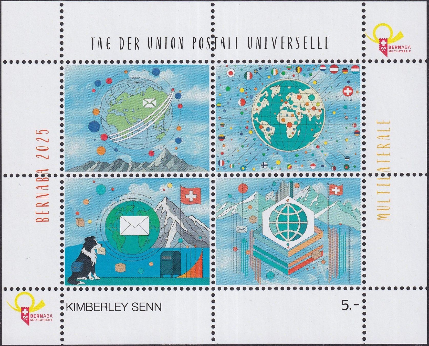 Tutti i francobolli: 2025, Vignetten-Block BERNABA MULTILATERALEN postfrisch **. – Usato da Arch venduto da Noah819