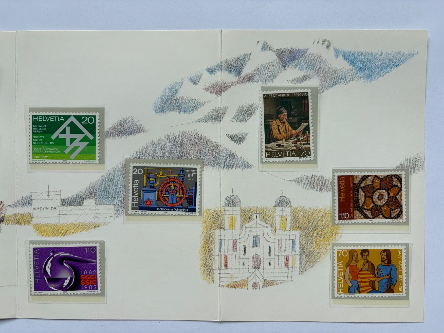 Tutti i francobolli: Briefmarken vielgestaltige Schweiz – Nuovo (secondo la descrizione) da Zürich venduto da trma07 2
