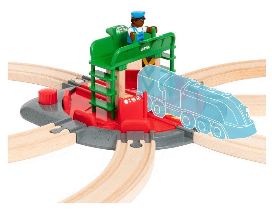 Brio Giocattoli: BRIO 33476 Lok-Drehscheibe mit Kontrollbrücke – Nuovo e nell'imballaggio originale da Oensingen venduto da Liquidations-Shop