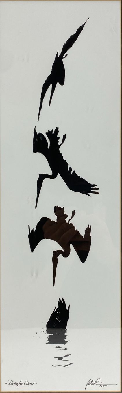 Posters & Illustrations: Robert Simmons Siebdruck Diving for Dinner, handsigniert, 82 – D'occasion à Volketswil par Artivo 1