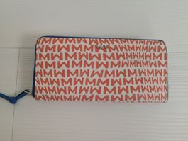 🤩MANGO XXL PORTEMONNAIE WEISS & ORANGE MIT M-DRUCK NEU