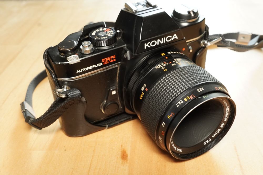 KONICA macro Hexanon AR 55 mm f3.5 + Konica macro lens adaptater AR
