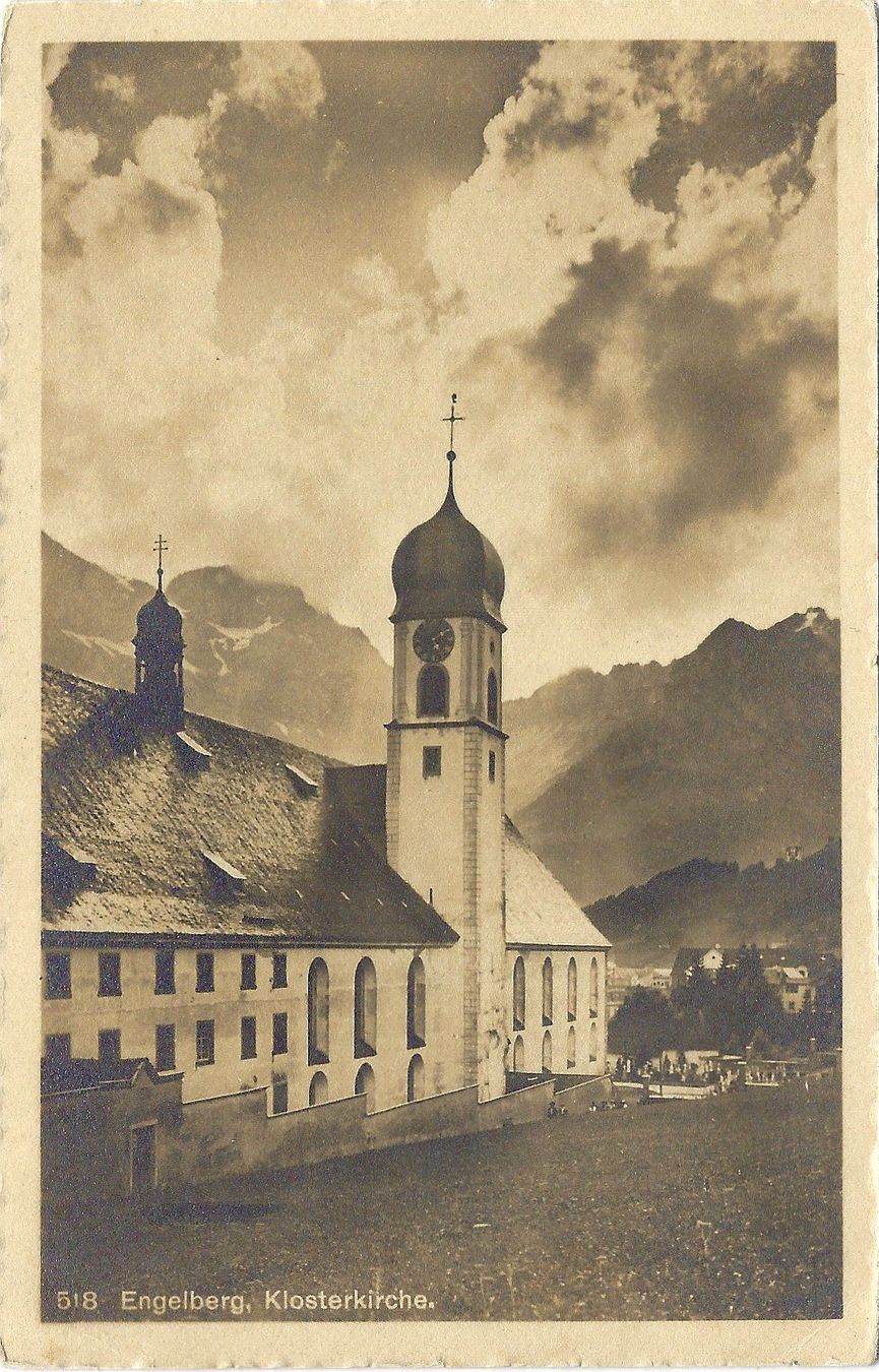 Cartoline postali: 518   Engelberg.  Klosterkirche – Usato da Bütschwil venduto da Jackson1A