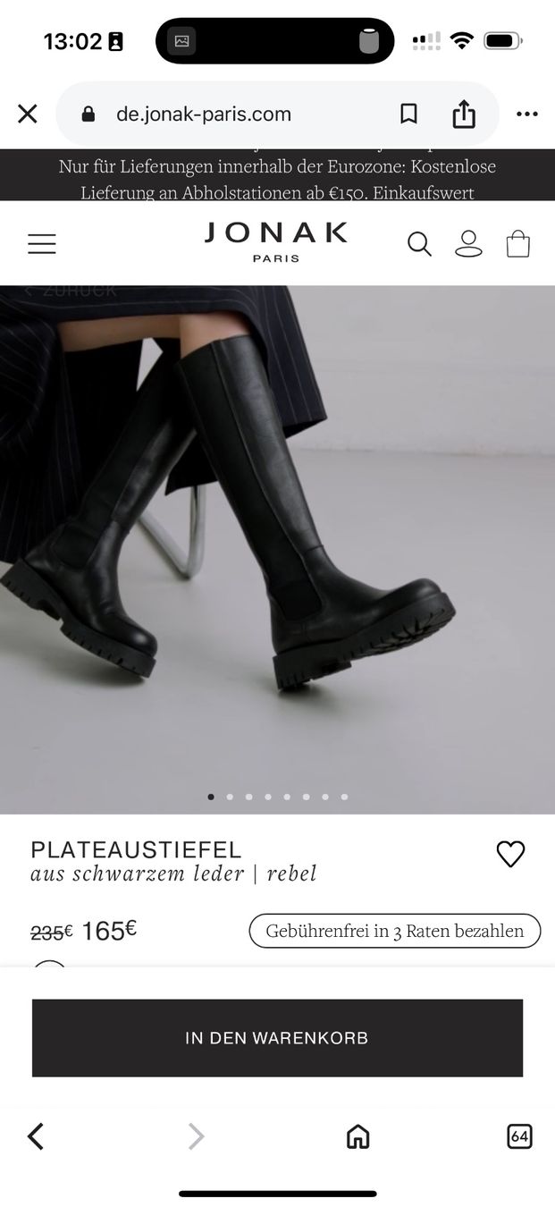 Scarpe da donna: Jonak Paris Echtleder-Plateaustiefel – Usato da Zürich venduto da Bianca111_ 4