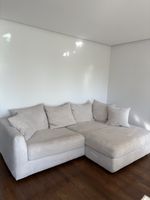 Traumhaftes Eck-Cord-Sofa Hell