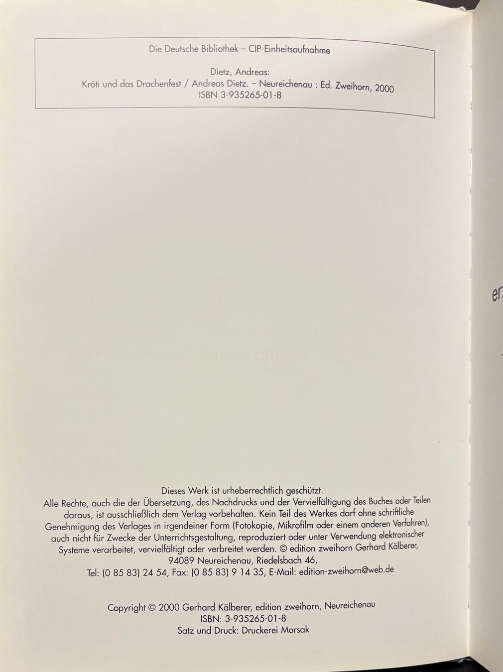 Libri: Kröti und das Drachenfest – Nuovo (secondo la descrizione) da Sarnen venduto da Livres 2