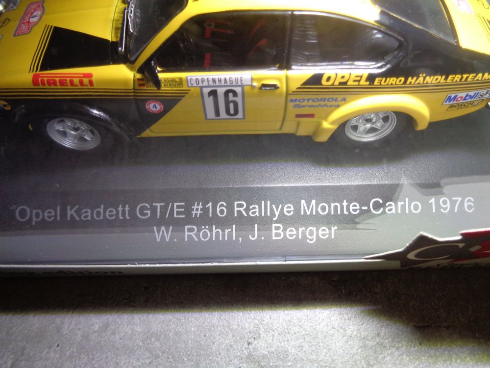 Modellino Trofeu Opel Kadett GT/E Monte Carlo 1978 N.24 – Scala 1/43, Spark, Prevento