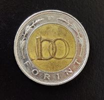 100 Forint Münze Ungarn 1997