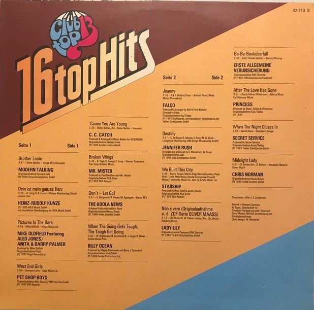 Dischi in vinile: 6x LPs Pop-/Rock-Sampler – Usato da Grüningen venduto da azulvinyl 2