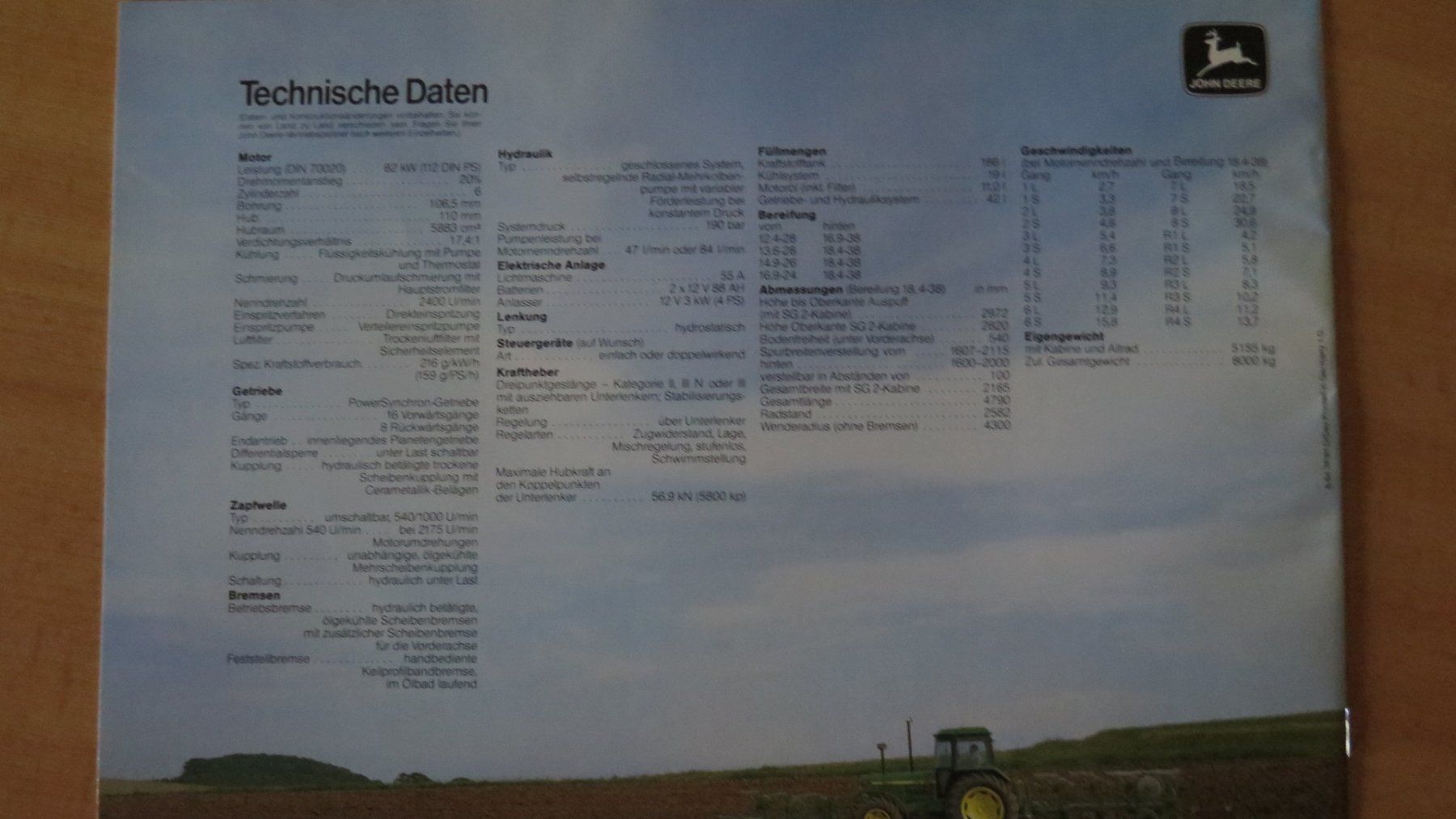 John Deere Trattori: JOHN DEERE Traktor 3640 Allrad Prospekt – Nuovo (secondo la descrizione) da Eiken venduto da HSE44 1