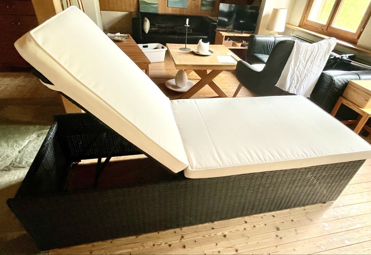 Sedie a sdraio: Rattan - Liege mit Bezug – Usato da Ilanz venduto da RitterFips 1