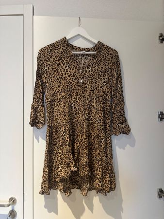 Elegantes Zebra Leo-Kleid, Grösse S