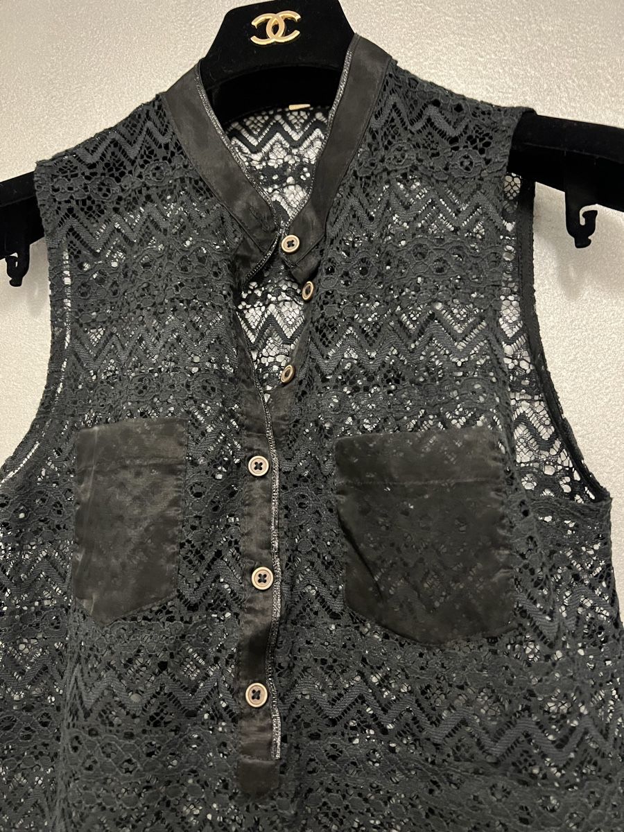 Camicette: Damen-Bluse, Größe 34. Transparenter Spitzenstoff. – Usato da Zürich venduto da Kos12345 4