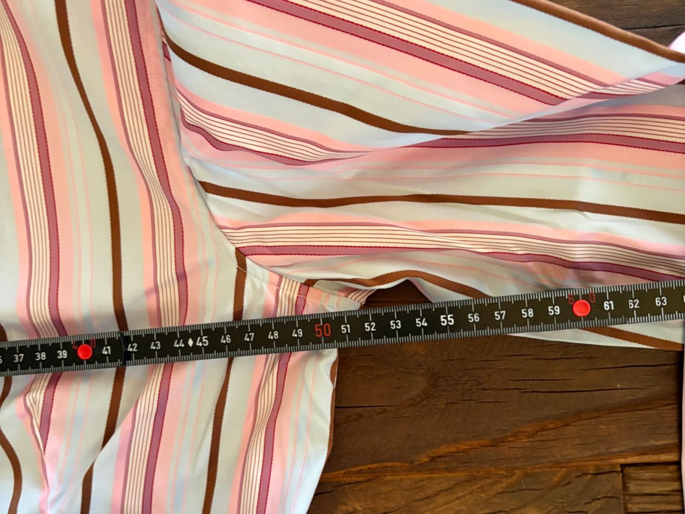 Etro Camicette: Langarm-Bluse von Etro | Gr. 40, rosa-hellblau gestreift – Usato da Balzers venduto da Golf-Lady 2