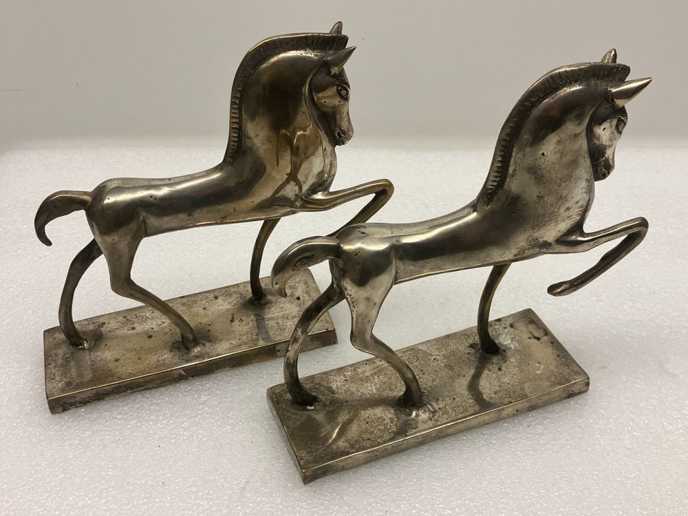 Skulpturen & Statuen: Design-Klassik: 2 spezielle Pferde-Rössli Skulpturen - Guss – Gebraucht aus Thun von retoolinoo 3