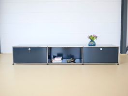 USM Haller Lowboard 3x1 | Anthrazitgrau | Neuwertig