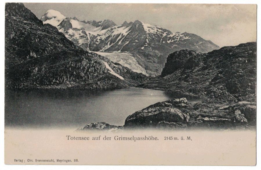 Cartoline postali: Totensee, Grimselpasshöhe, um 1900 – Usato da Frauenfeld venduto da POML