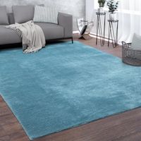 -50% ‼️ XL Super Soft Teppich BLAU  200x200 cm NEU