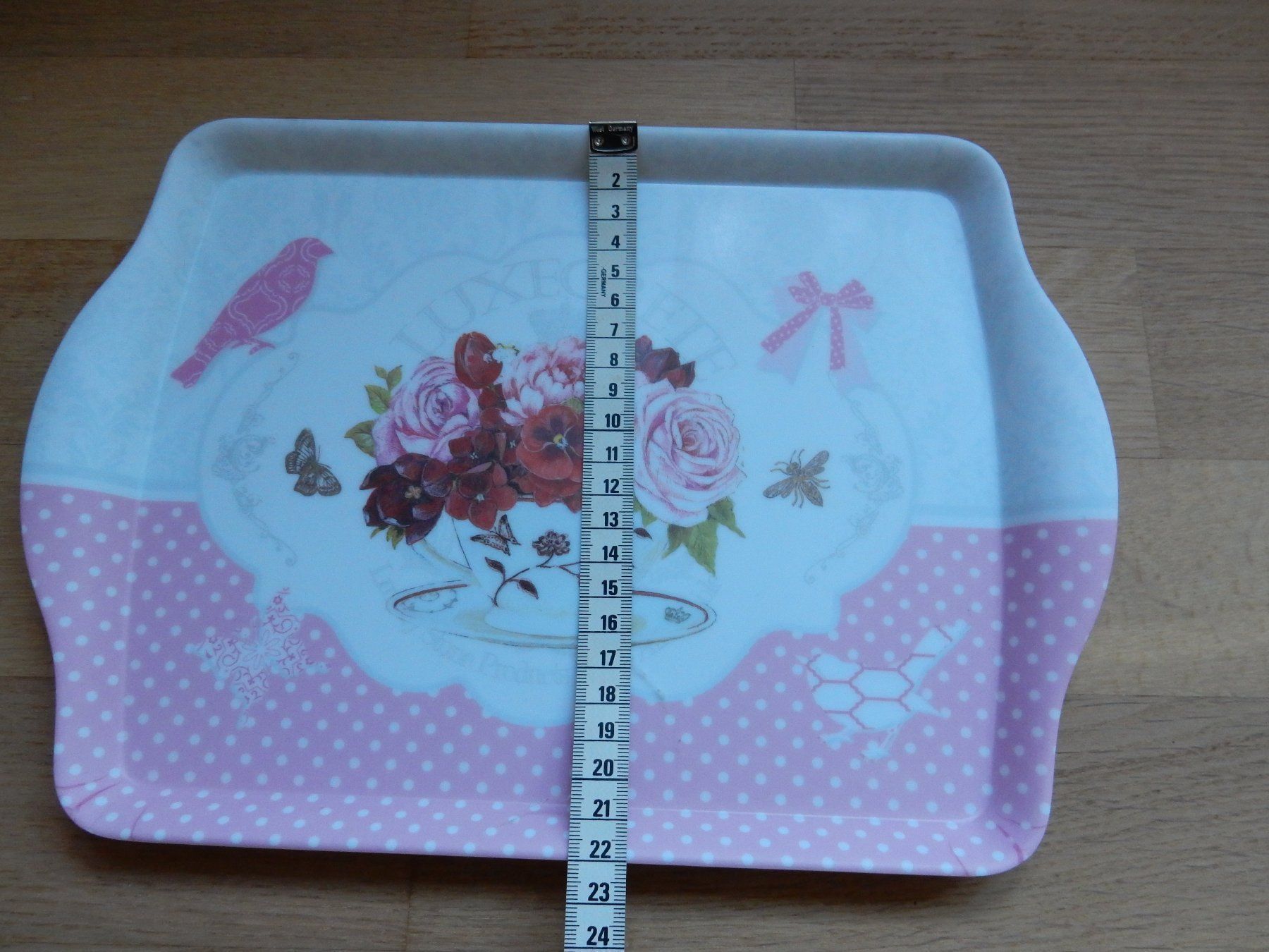 Piatti di portata: nostalgisches Serviertablett Tablett 'Rosen' shabby chic NEU – Nuovo (secondo la descrizione) da Jona venduto da simongarden 3