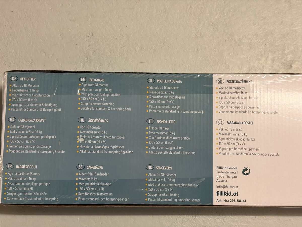 Box & Barriere di sicurezza: Bettgitter / Rausfallschutz Kinder – Nuovo e nell'imballaggio originale da Reinach BL venduto da s_rohit 3
