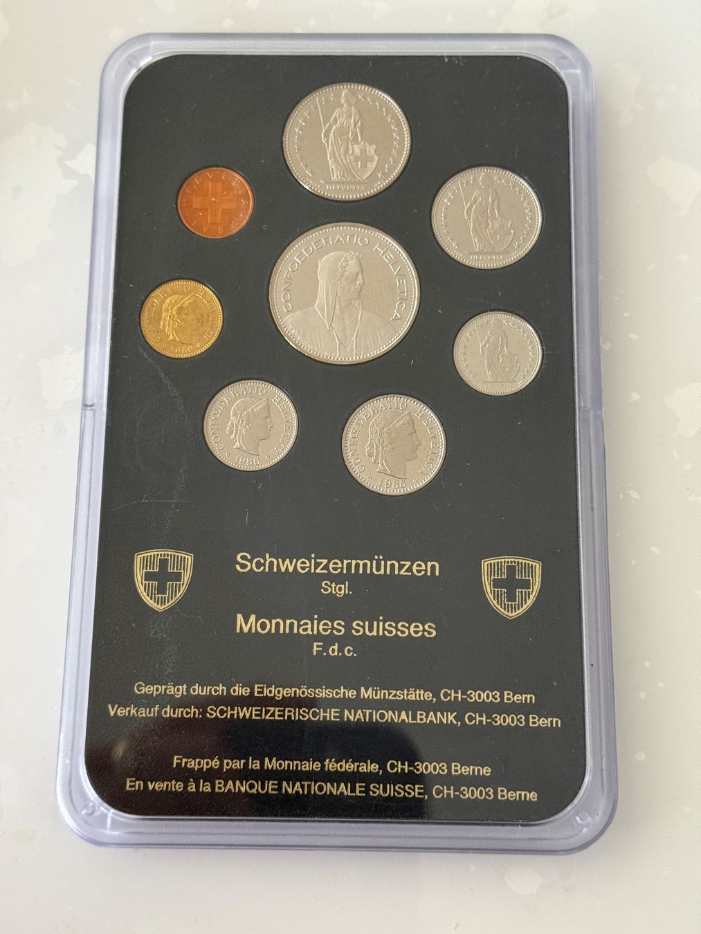 Toutes les monnaies: Schweizer Münzsatz 1986  Stempelglanz – D'occasion à Wallisellen par SWISS_SILVER1