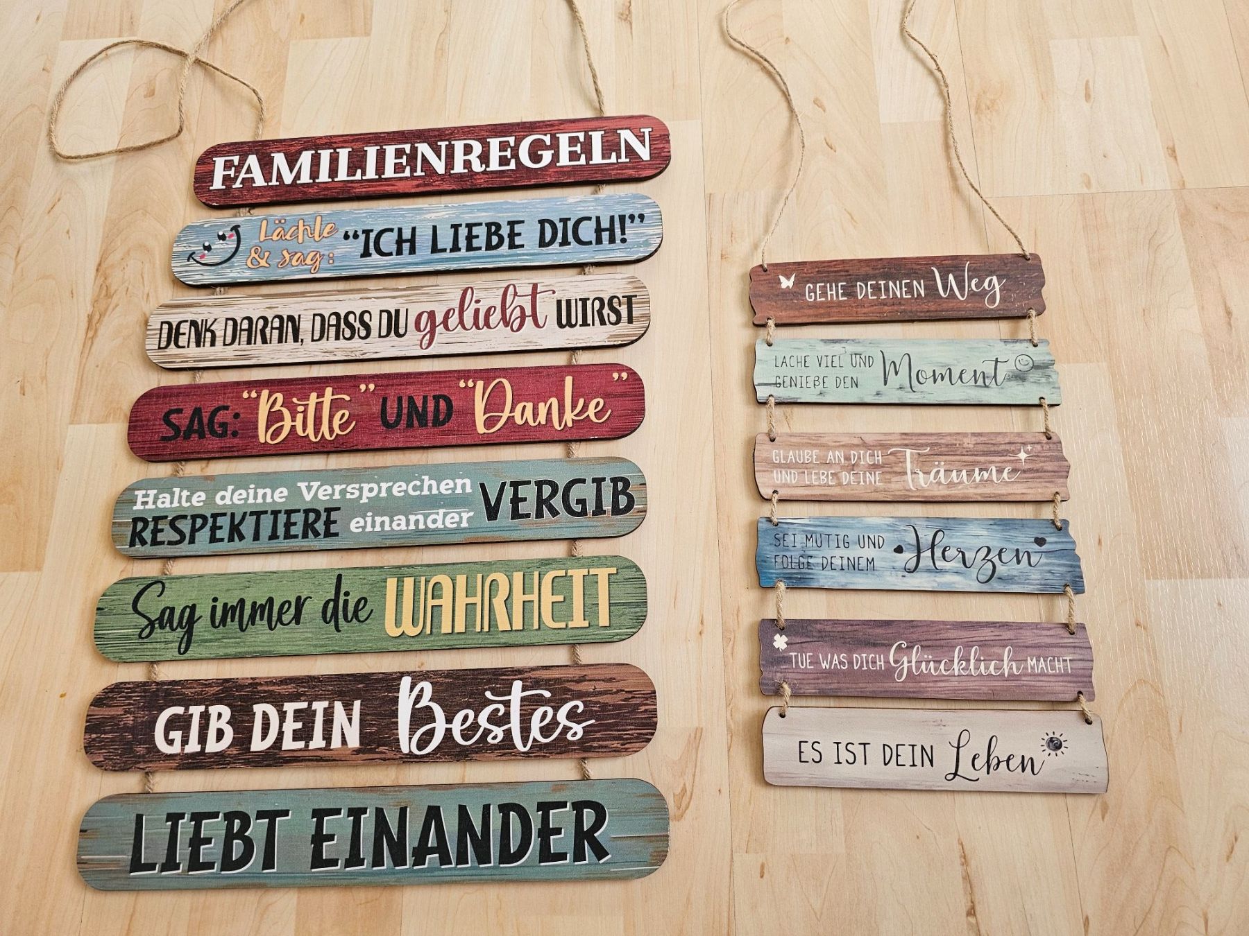 Schilder: 4 Sprücheschilder – Gebraucht aus Balterswil von Dikdik1992 1