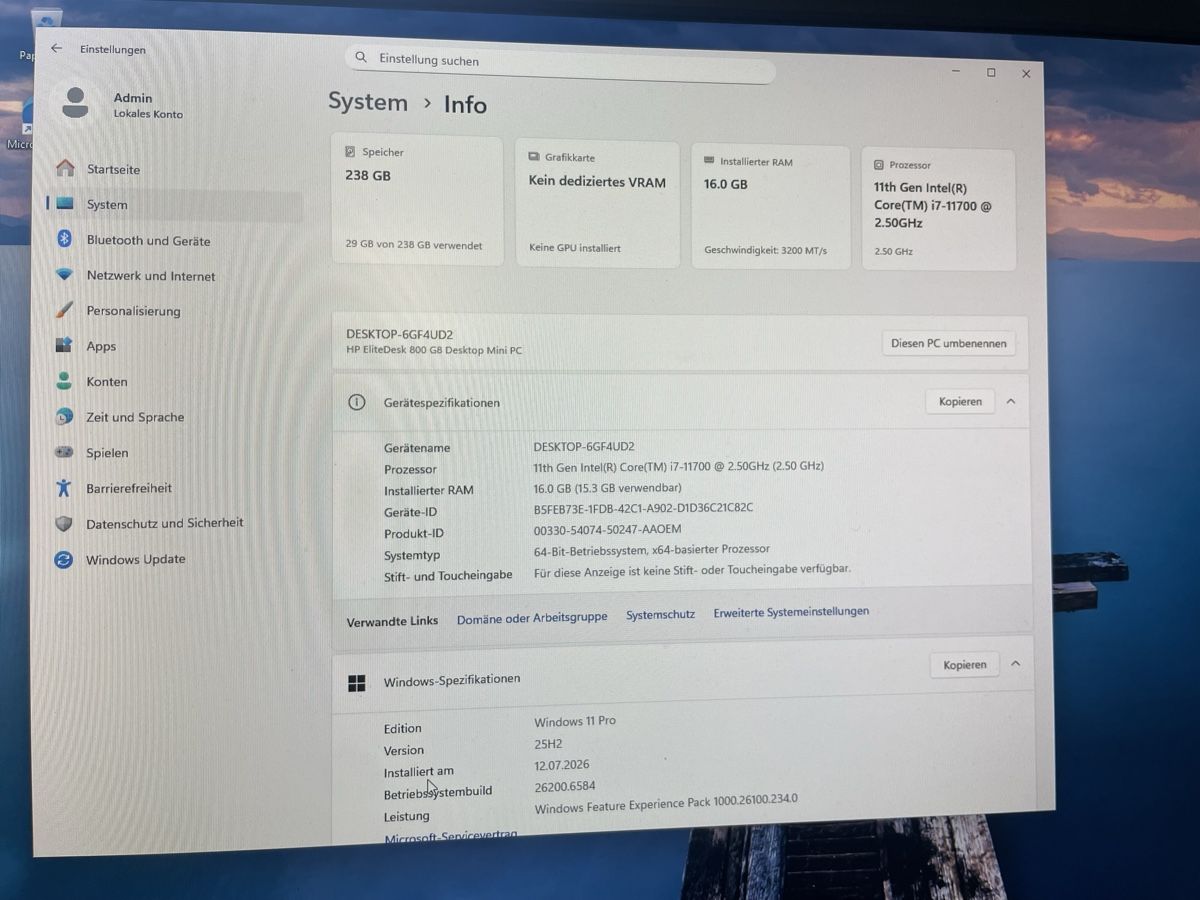 Hewlett Packard PCs: HP Elitedesk 800 G8 – Neuf (Voir description) à Abtwil sg par Kueng.MultiOutlet 7