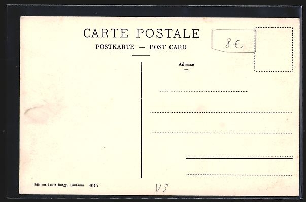 Cartes postales: Le Chatelard /VS, Vue général avec Gra – D'occasion à Berlin par bartko-reher 1