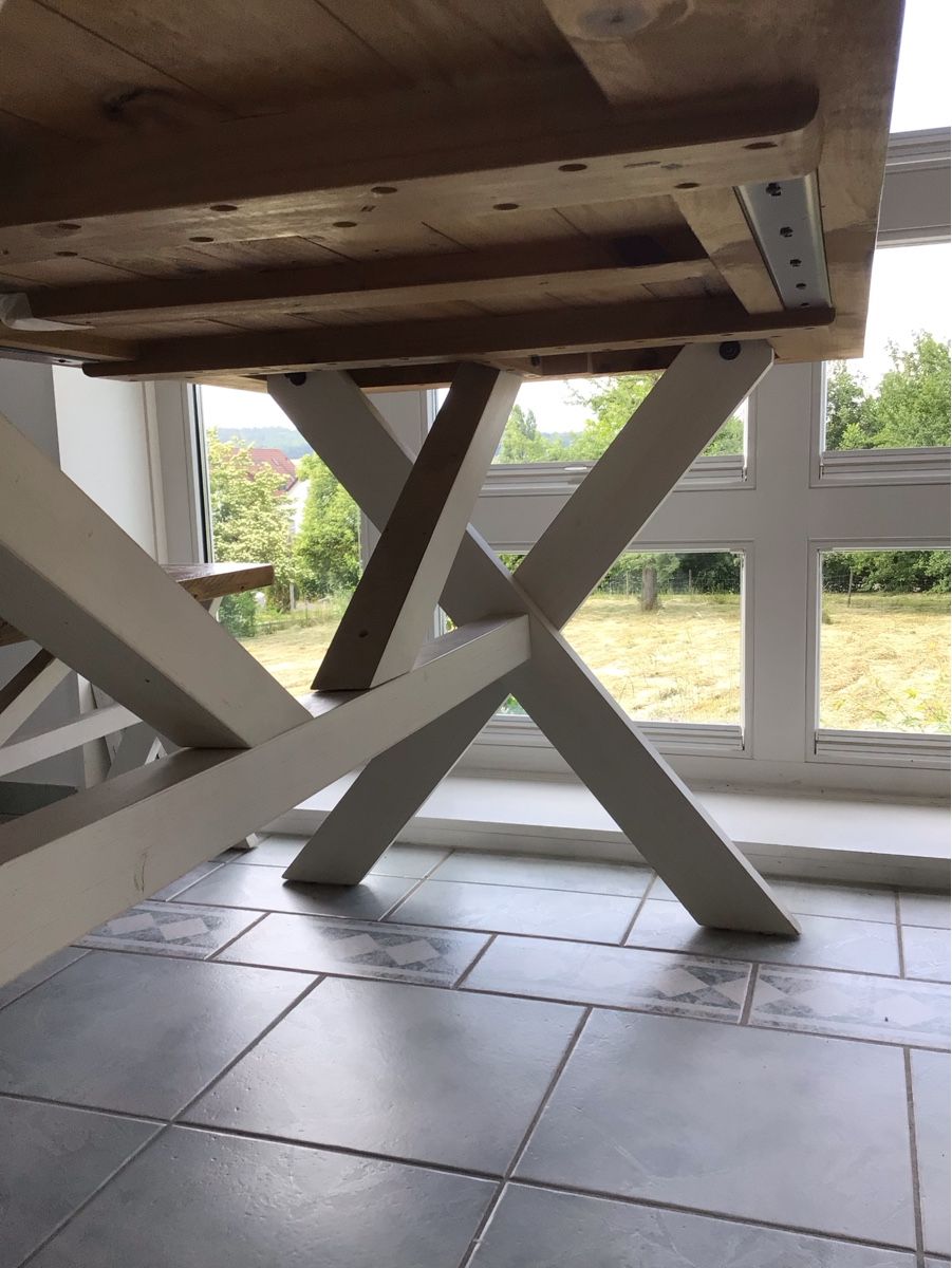 Set di tavolo e panche:  Holztisch mit 2 Bänken – Usato da Hochfelden venduto da terrass 2