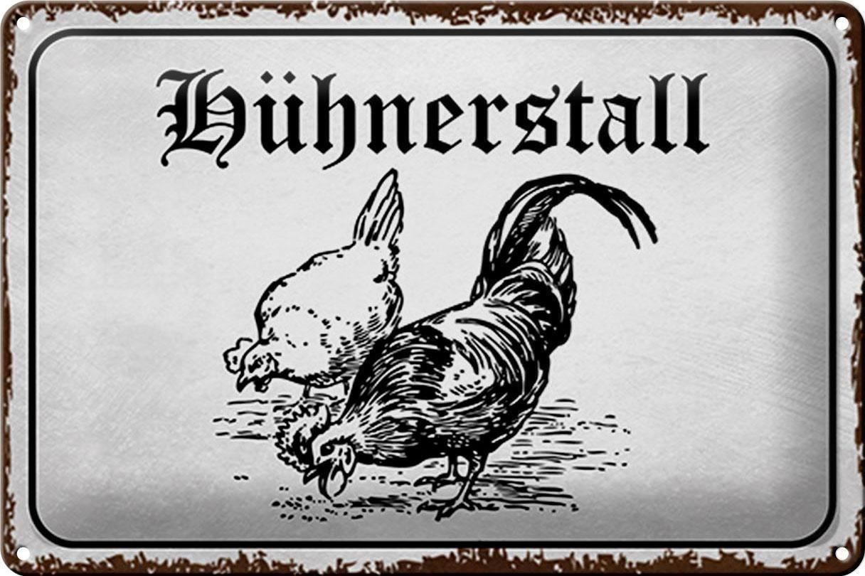 Insegne: Blechschild-HÜHNERSTALL-RUSTIKAL – Nuovo e nell'imballaggio originale da Rupperswil venduto da big-one-sale