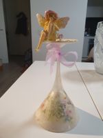 Fatina su  coppa decorata con tecnica di decoupage