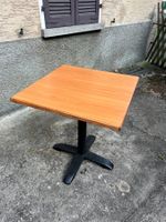 10 tavoli da bar / ristorante – piano legno, base in metallo