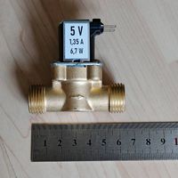 G 1/2" 5V Magnetventil aus Messing, Normally Closed