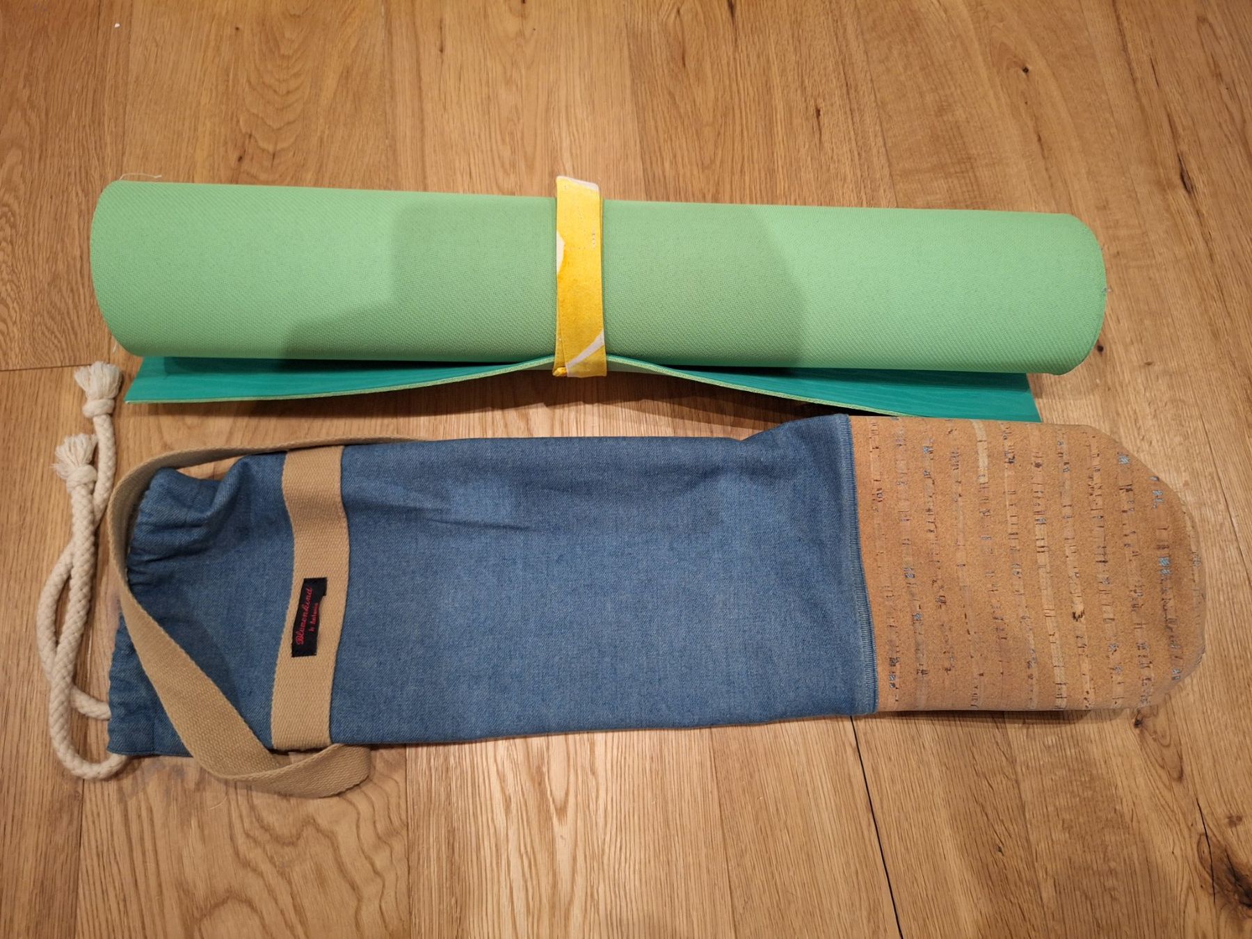 Bodenmatten: Yoga Matte inkl. selbstgenähter Tasche – Gebraucht aus Steinen von Cornel85
