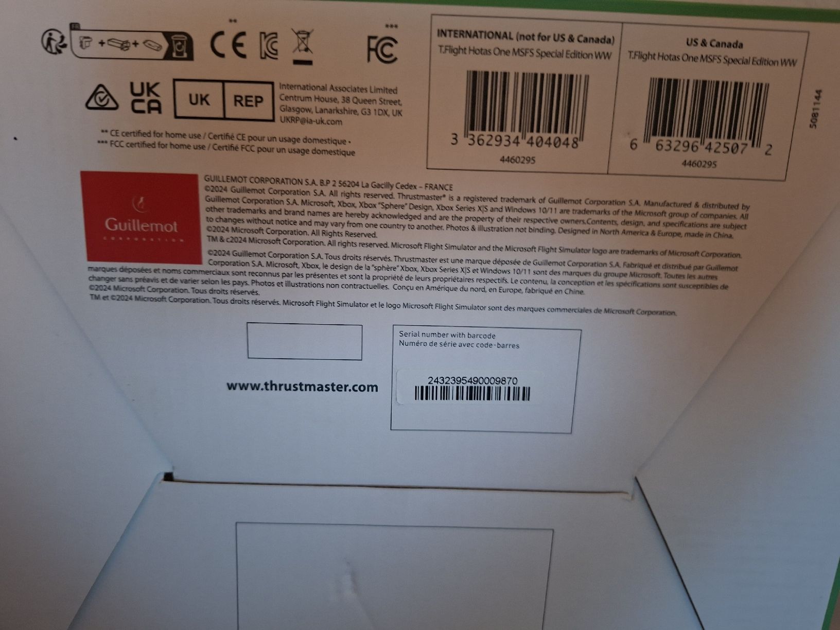 Thrustmaster Controller: Thrustmaster T. Flight Hotas One MSFS Édition spéciale – Nuovo (secondo la descrizione) da Bussigny venduto da Danidan7076 8