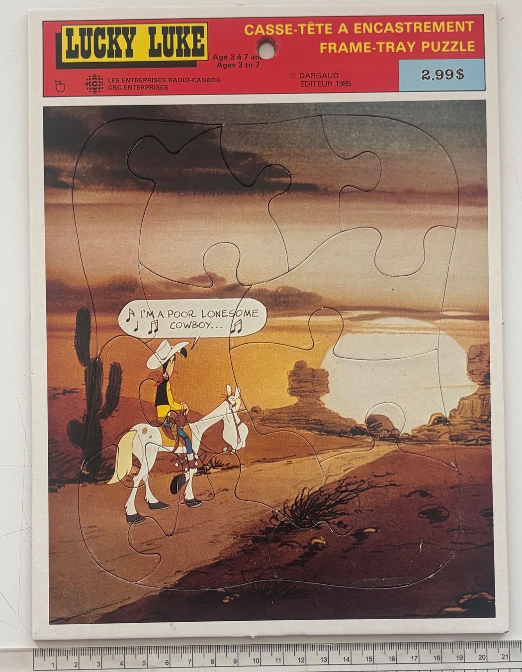 Puzzles: Puzzle Lucky Luke - Dargaud Editeur1985 – Gebraucht aus Neuchâtel von gefdeneuch
