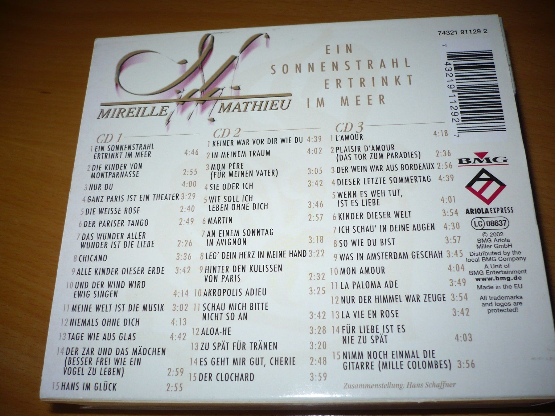 CD: MIREILLE MATHIEU, 3 CD Box Set – Nuovo (secondo la descrizione) da Merzligen venduto da Marthe22 1