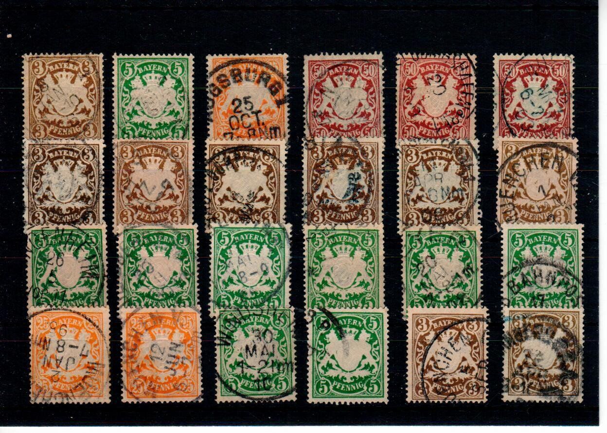 Alle Briefmarken: Bayern – Gebraucht aus Wolhusen von Curver9